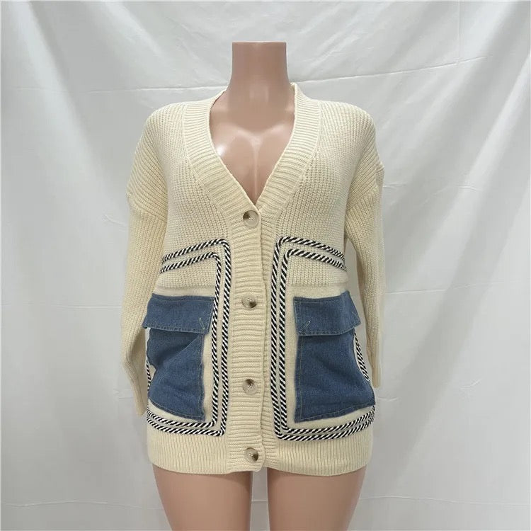 Patch of denim dress