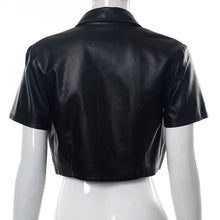 Load image into Gallery viewer, Leather Crop Top
