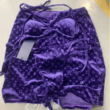 Load image into Gallery viewer, Louie Velvet Swim wear Set
