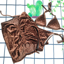 Load image into Gallery viewer, Louie Velvet Swim wear Set
